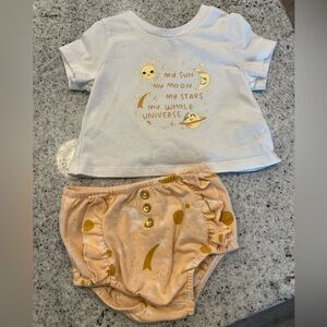 Baby girl outfit matching set 6-9 months